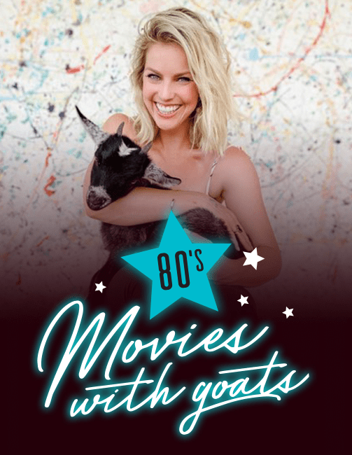 80's Movies With Goats from Fox Den Goat Yoga